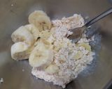รูปขั้นตอนการทำที่ 2 ของ Overnight Oat Banana Pancake
