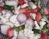 A picture of step 2 of Mouth watering pickle.