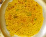 A picture of step 5 of Moong dal cheela.