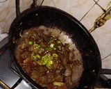 A picture of step 6 of Fry kaleji.