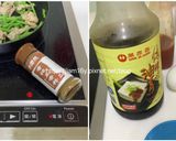 五香梅花豬肉片炒空心菜的食譜步驟2照片