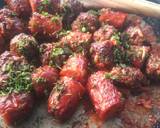 Meat balls and beef sausages bitings in sauce recipe step 14 photo