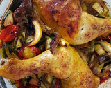 Foto del paso 4 de la receta: Pollo asado con verduras