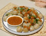 Foto langkah ke 5 dari resep Cilok Ebi Kuah Kacang.