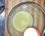 A picture of step 1 of Eggless Mango cake.