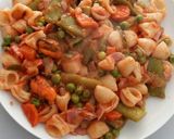 Foto del paso 4 de la receta: Pasta Tiburón con Mejillón y verduras