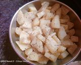 A picture of step 4 of Falahaari potatoes.