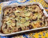 Une image de l'étape 15 de Gratin acidulé de pommes de terre au lard et blettes.