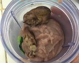 Foto langkah ke 4 dari resep MP-ASI 7m Bubur beras merah,hati ayam dan baby bok choy.