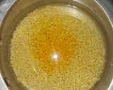 A picture of step 2 of Dal Fry and Jeera Rice with mayonnaise salad.