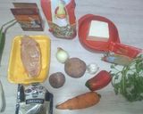 Foto del paso 1 de la receta: Sopa de pollo con queso 🍗🧀