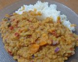 Foto del paso 10 de la receta: Curry de lentejas turcas/rojas/peladas 🍛🥄 con arroz basmati !! guisito económico de otoño