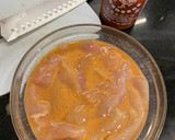 Foto del paso 1 de la receta: “Ensalada” de sriracha fried chicken