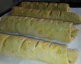 A picture of step 5 of Plantain meat rolls.