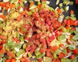 Foto del paso 4 de la receta Fideuá de verduras y gambas