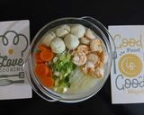 Foto langkah ke 6 dari resep Sup Bihun Udang.