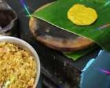 A picture of step 6 of Bogi festival puran poli(sweet) Dal vada, coffee.