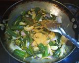 A picture of step 3 of Kurkuri bhindi.