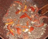 A picture of step 8 of Spaghetti Bolognese.