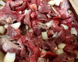A picture of step 1 of My Slow Cooked Peppered Steak & Onion pie 🥰🥰🥰.
