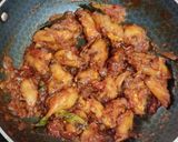 A picture of step 5 of Baby corn Manchurian.