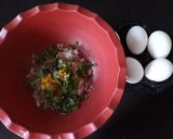A picture of step 1 of Bread and Egg Scramble(bread-egg burji).