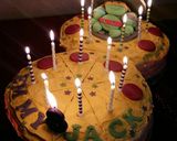 A picture of step 19 of Vickys Ninja Turtle Pizza / Sewer Cake - Instructional.