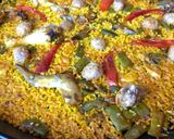 A picture of step 7 of Valencian Paella 🥘.