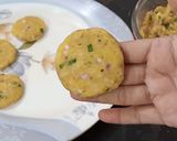 A picture of step 4 of Aloo Chaap.