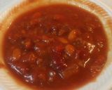 A picture of step 8 of Chili batch 5.