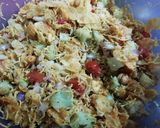 A picture of step 2 of BhelPuri Chat.