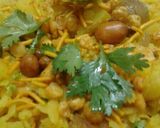 A picture of step 2 of Veg poha.