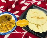 A picture of step 3 of Jowar roti.