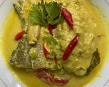 Foto langkah ke 4 dari resep Gulai Ikan kakap bumbu kuning.