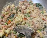 A picture of step 3 of Veggies loaded Rava Upma.