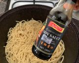 A picture of step 4 of Beef stirfry pasta | spaghetti.