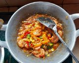 Foto langkah ke 10 dari resep Udang Sayur Asam Manis.