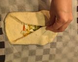 A picture of step 2 of Pizza Paratha.