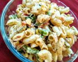 A picture of step 4 of Easy macaroni salad for kids.