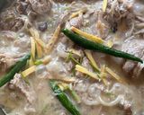 A picture of step 4 of Mutton Yakhni Pulao.
