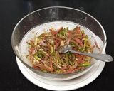 A picture of step 3 of Noodles pakora.