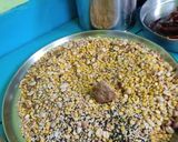 A picture of step 5 of Gun powder (for iddli and dosa side dish).