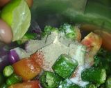 A picture of step 4 of Green chilli chutney.