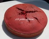 A picture of step 6 of Red velvet cake (RVC).