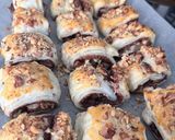 Nutellás-diós banán leveles tésztában recept fázis 4 fotója