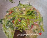 Foto langkah ke 8 dari resep Kangkung Belacan |anak kost |murah meriah| Makan siang sederhana.