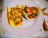 Töltött cukkini darált hússal sok sajttal 🥂🥂 recept fázis 8 fotója