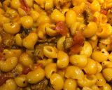 A picture of step 5 of Spicy Cheesy Beef Pasta.