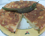 Foto del paso 1 de la receta: Tortilla de patatas rellena de pimientos fritos