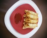 A picture of step 5 of Paneer chilli Cigars,.